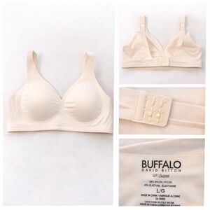 🍦 Buffalo David Bitton Wireless Bra – Nude/Beige | Size L